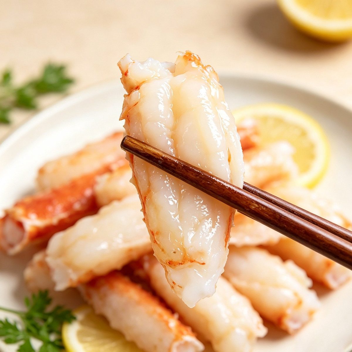 Hand-picked crab meat